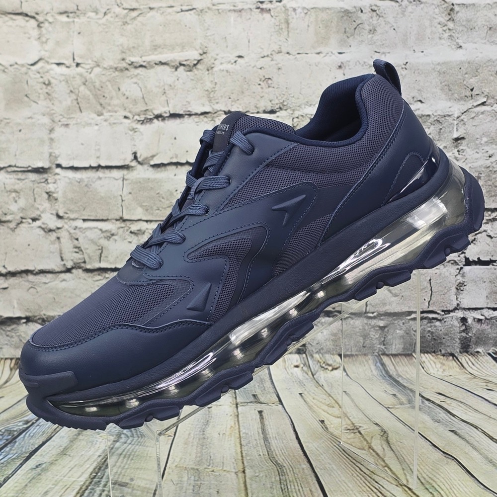 Skechers Street Uno Chaos Sneakers Mens 15 Navy Blue Memory Foam Chunky 183290 - Picture 3 of 9